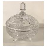 FOOTED CRYSTAL CANDY DISH