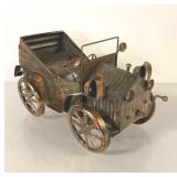 TIN COPPER ANTIQUE CAR MUSIC BOX