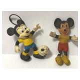 VINTAGE MICKEY MOUSE KEYCHAIN AND TOY