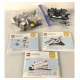 ASSORTED LEGOS AND BOOKS