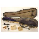 VIOLIN CASE AND CONTENTS
