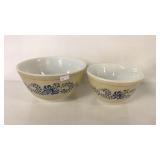PYREX HOMESTEAD MIXING BOWLS 1.5qt and 1.5pt