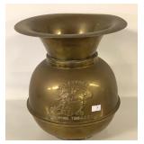 PONY EXPRESS CHEWING TOBACCO BRASS SPITOON