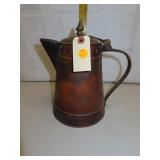 Antique Solid Copper Coffee Pot