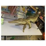 Vintage XTRA LARGE SOLID BRASS EAGLE STATUE