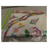 2 Vintage Dresser Scarves 37" long Good Condition