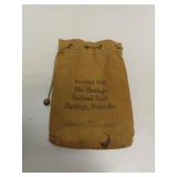 Vintage Hastings National Bank Coin Bank Bag