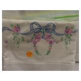 Pair of Fancy Work Pillow Cases (Very nice