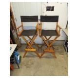NO SHIPPING -Pair of Folding Director Chairs