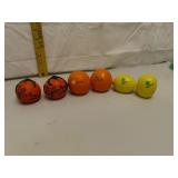 Vintage Salt & Pepper Shakers 2 Sets Oranges & 1