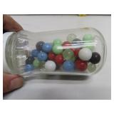 Jar with Chinese Checkers Marbles