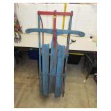 NO SHIPPING -Vintage Snow Sled (1 broken board