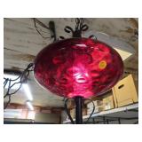 Vintage Red Coin Dot Swag Lamp 16" x 10&1/2"