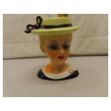 Vintage Lady Head Vase 4&1/4"
