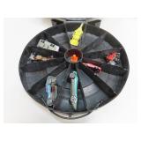 Hot Wheels 12 Car Rally Case with 3 Redline Cars