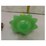 Vintage Fenton? Jadeite Lotus Leaf 8&5/8" x 3&1/2"