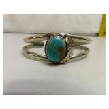 Vintage Turquoise Bracelet (can partially read