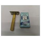 Vintage Gillette Razor with Box of Unopened