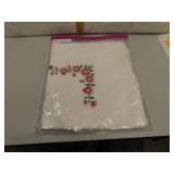 Matched Pair of Embroidered Pillow Cases