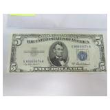 1953A $5.00 Silver Certificate