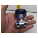Vintage Blue & Clear Steering Wheel Spinner Knob
