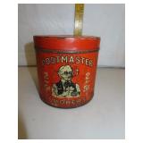 Antique Postmaster Smokers Tobacco Tin