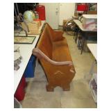 NO SHIPPING - Vintage Church Pew (1 end needs