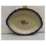 Antique Limoges France Flow Blue Platter