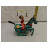 Wind Up Metal Horse (works) 8"