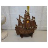Cast Iron Ship TV Light 10&1/2" x 12" (Works)