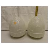 2 Antique (Matching) Ceiling Light Shades