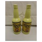 Vintage Coors Golden Beer Bottle Salt & Pepper