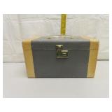 Vintage Tweed Look  Make Up Case