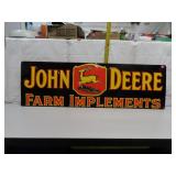 John Deere Farm Implements Sign 42" x 13"