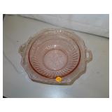 Vintage Pink Depression Mayfair Serving Bowl