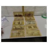 10 Antique Stereoscope Cards