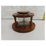 Vintage Pipe Holder & Tobacco Humidor