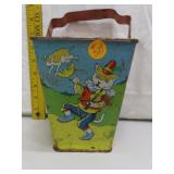 Vintage J Chein Tin Litho Sand Bucket