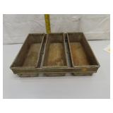 3 Vintage Aluminum Bread Pans (great for nuts &