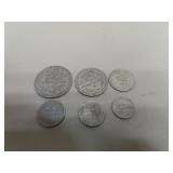 6 Rockville Nebr Trade Tokens