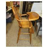 NO SHIPPING - Antique Oak (Curved Wood) High