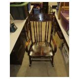 NO SHIPPING -Antique Rocking Chair (missing 1