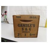 NICE Vintage Gambleï¿½s Small Arms Ammunition Wood