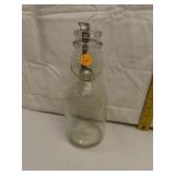 Vintage Meadow Gold Cream Bottle with Spoon