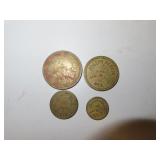 4 Maywood Neb "Joseph Perkin" Trade Tokens