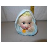 Vintage Child Head Vase 5&1/4"