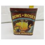 Vintage Bowl of Roses Tobacco Tin