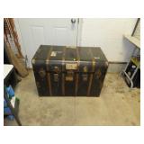 NO SHIPPING -Antique Trunk  34"x23&1/4"x19&5/8"