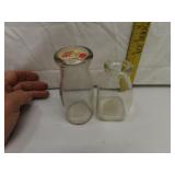 2 Vintage Half Pint Milk Bottles