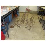 NO SHIPPING -Set of Folk Art Hen & Rooster Plant